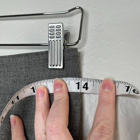 i Blues Womens Gray size zip Italian Wool Blend Skirt Size 40 Italian 6 US - Picture 9 of 12